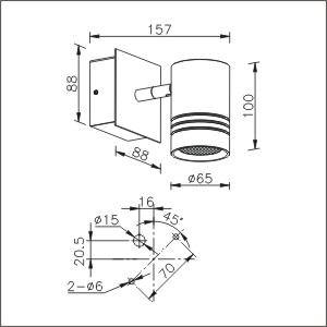 10W COB LED Wall Light Ceiling Spot Light